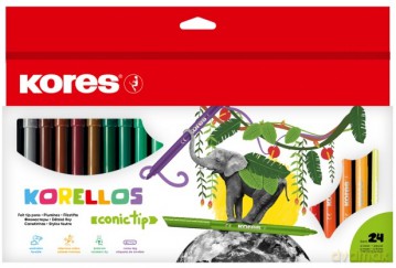 Kores - Conical Tip Markers - 24 Pack (729044)
