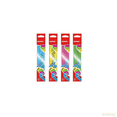 Kores - Elastic Ruler - 15 cm - Mix (742161)