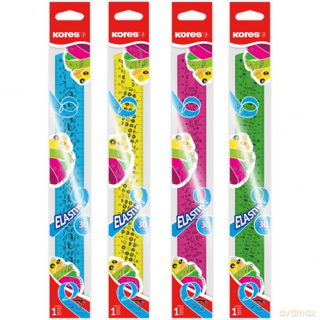 Kores - Elastic Ruler - 30 cm - Mix (742160)