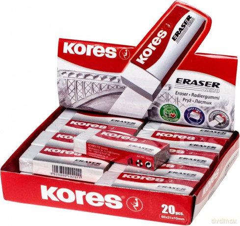 Kores - Eraser - White (740501)