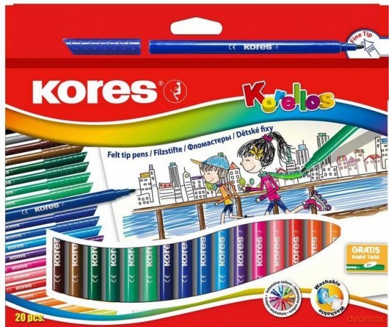 Kores - Felt Tip Pens - 24 Pack (729014)