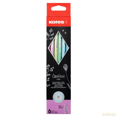 Kores - Grafitos Style - 6-pack - School Pencils (792810)