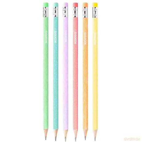 Kores - Grafitos Style - Pastel - 6-pack - School Pencils (792803)