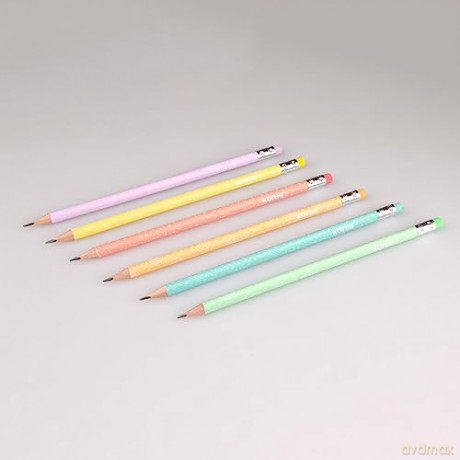 Kores - Grafitos Style - Pastel - 6-pack - School Pencils (792803)