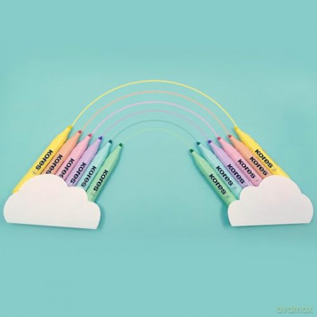 Kores - Highlighter - Pastel - 6-pack (736060)