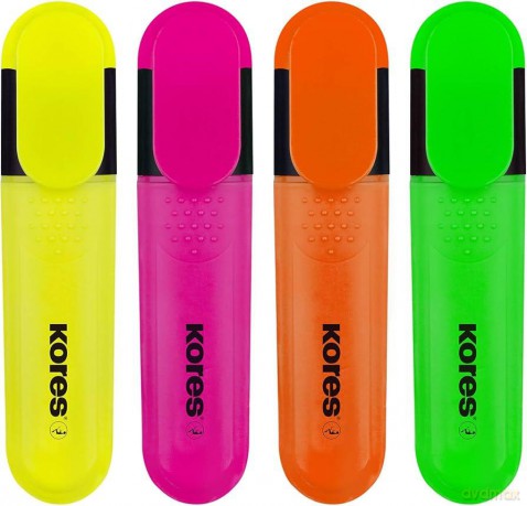 Kores - Highlighter Flat Assort. (373510)