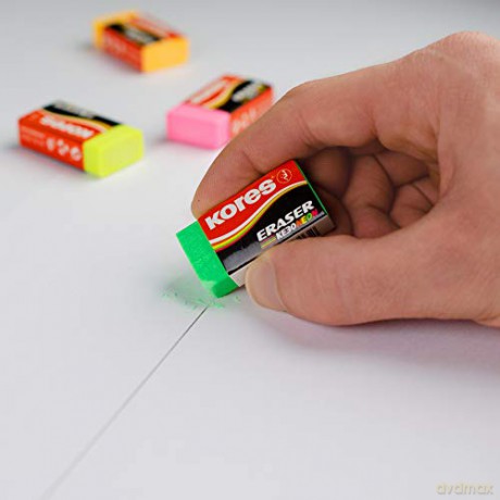 Kores - KE30 Neon Erasers - 3-pack (740313)