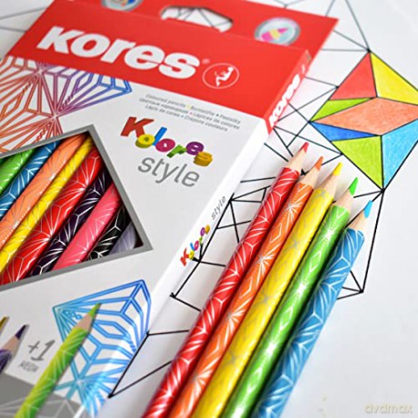 Kores - Kolores Style Colour Pencils - 15 Pack