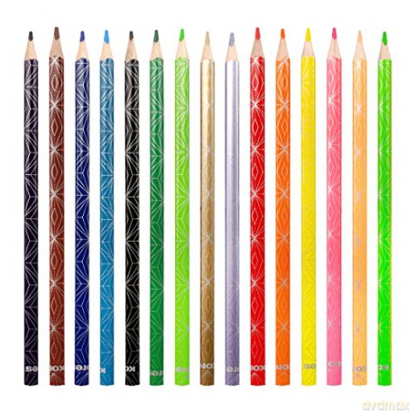 Kores - Kolores Style Colour Pencils - 15 Pack