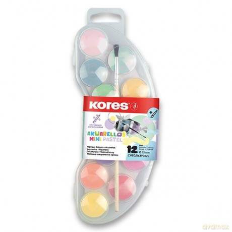 Kores - Pastel Watercolours - 12 Colours (730103)
