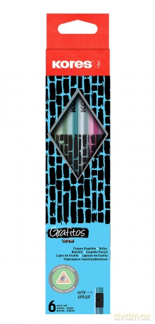 Kores - Style Cracked Pencils - 6-pack (792813)