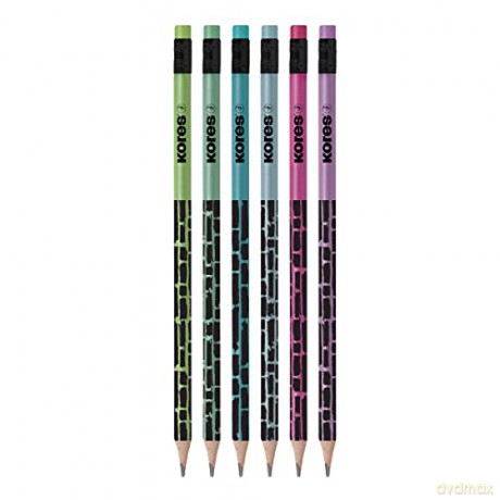 Kores - Style Cracked Pencils - 6-pack (792813)