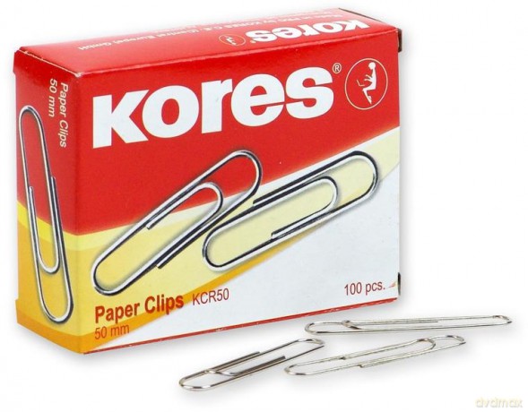 Kores Paper Clips 50 mm - 100 pcs. (743012)