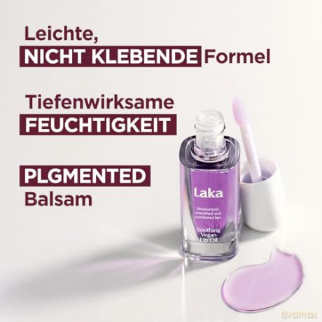 Laka - Soothing Vegan Lip Oil - Calming Purple