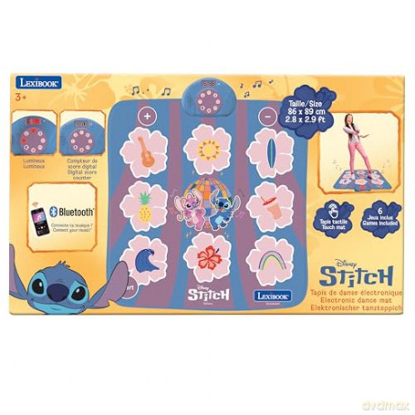 Lexibook - Disney Electronic, Bluetooth and luminous dance mat Stitch (DM10D) [GRA]