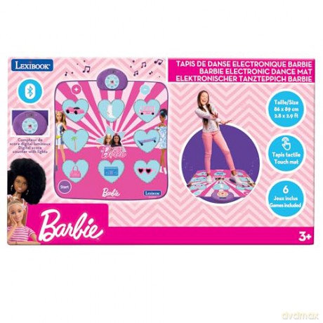 Lexibook - Electronic, bluetooth and luminous dance mat Barbie (DM10BB) [GRA]