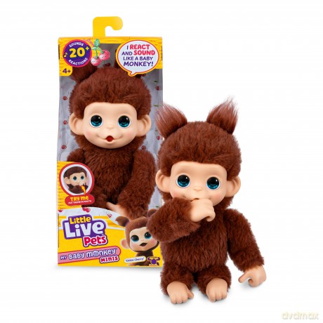 Little Live Pets - My Baby Mini Monkey Brown Cherri (26765)