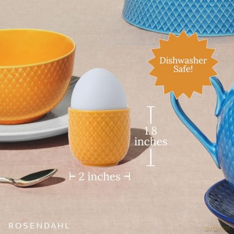 Lyngby Porceln - Rhombe Color Egg cup 5 cm - Yellow