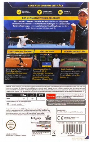 Matchpoint: Tennis Championships - Legends Edition (DE/Multi in Game) [GRA SWITCH]