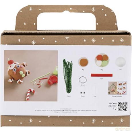 Mini DIY Decoration - Christmas Card w. Snowmen (977746)