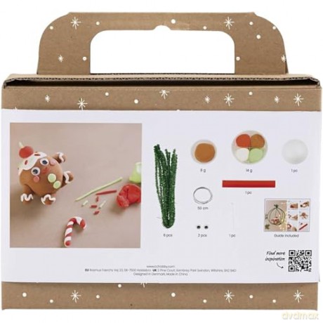 Mini DIY Decoration - Christmas Card w. Snowmen (977746)