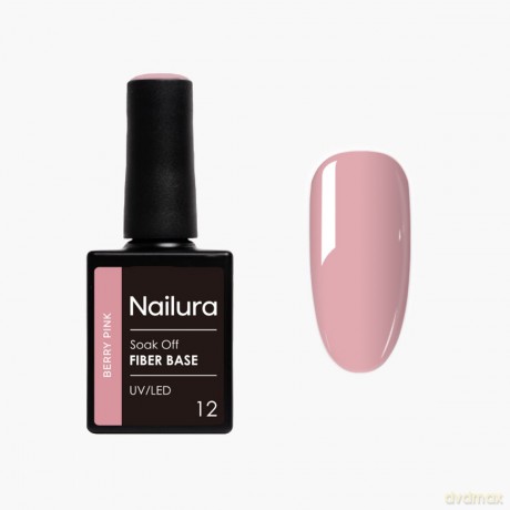 Nailura - Fiber Base - Berry Pink - 10 ml