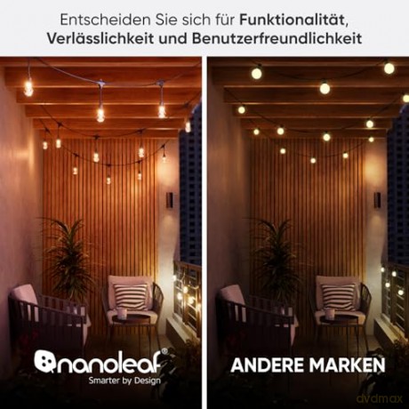 Nanoleaf - Essentials Matter Smart Multicolour Outdoor String Light Starter Kit 15m