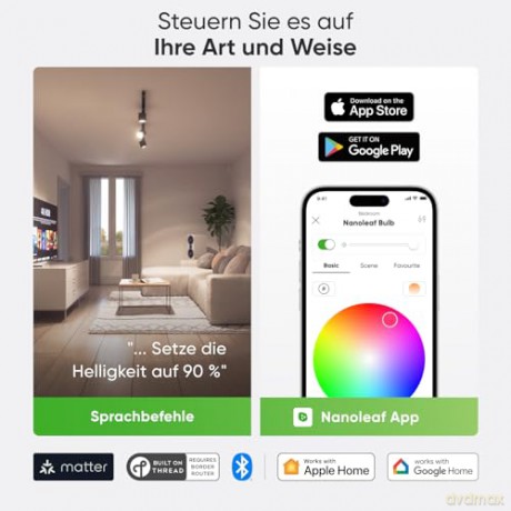 Nanoleaf - Essentials Smart GU10 Matter - 3PK (NF080B02-3GU10)