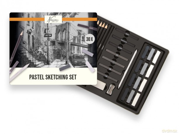 Nassau - Pastel Sketching Set, 30 pcs (AR023800)