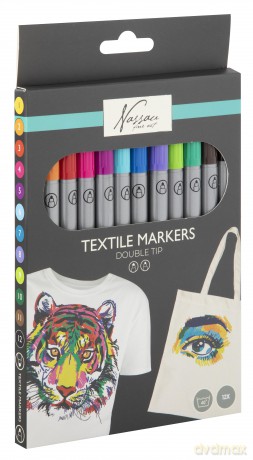 Nassau - Textile Dual Markers, 12 pcs (AR0158)