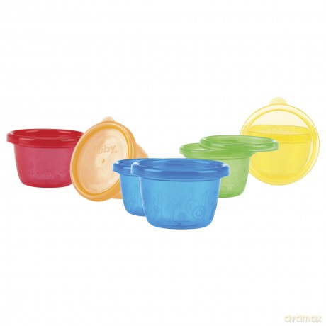 Nuby - Snack Bowl Set - Colorful - 120 ml - 6p