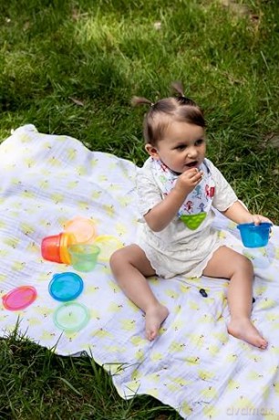 Nuby - Snack Bowl Set - Colorful - 120 ml - 6p