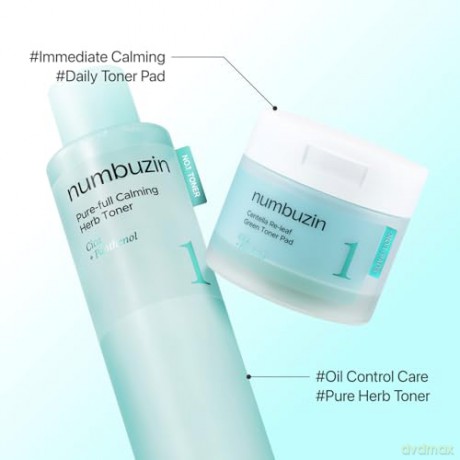 Numbuzin - No.1 Pure-full Calming Herb Toner