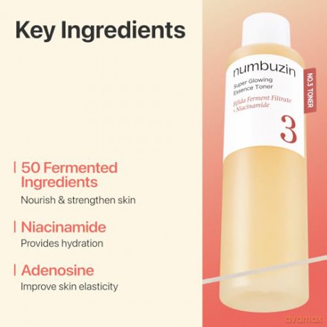 Numbuzin - No.3 Super Glowing Essence Toner