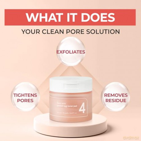 Numbuzin - No.4 Pore Zero Peeled Egg Toner Pad