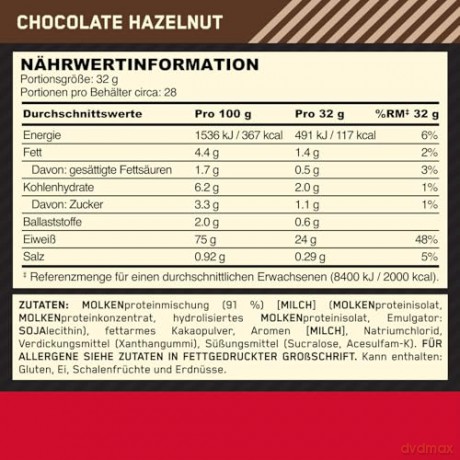 Optimum Nutrition - Gold Standard 100% French Vanilla Crme