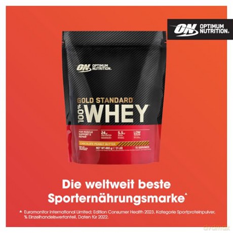 Optimum Nutrition - Gold Standard 100% Whey - Chocolate Peanut Butter - 480 g