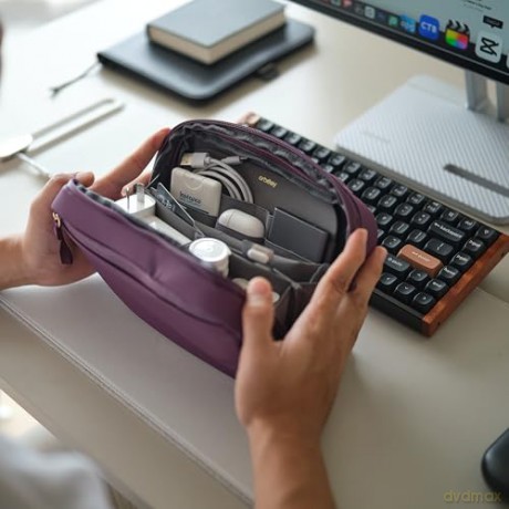 Orbitkey - 2-In-1 Tech Pouch - Plum