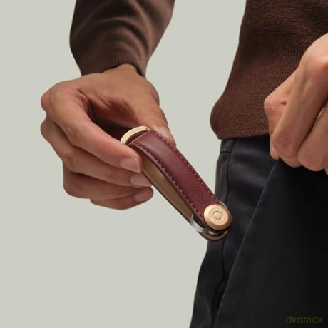 Orbitkey - Leather Key Organiser - Wine