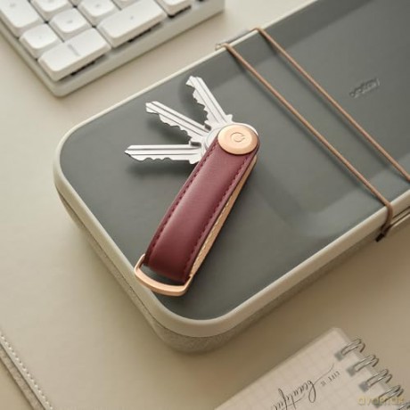 Orbitkey - Leather Key Organiser - Wine