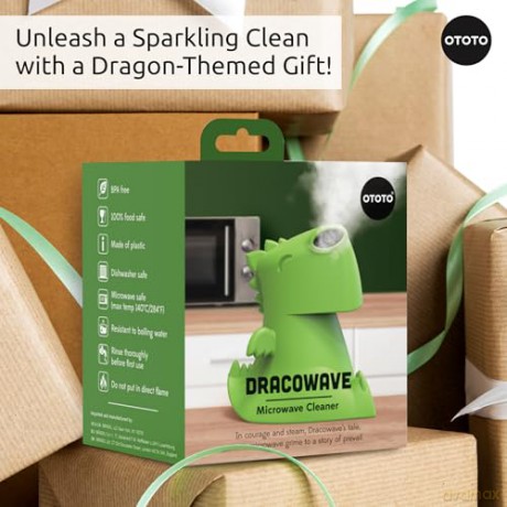 Ototo - Dracowave Microwave Cleaner - Grn - Compact size to fit most standard microwaves