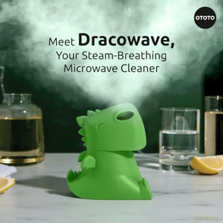 Ototo - Dracowave Microwave Cleaner - Grn - Compact size to fit most standard microwaves