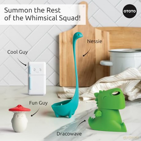 Ototo - Dracowave Microwave Cleaner - Grn - Compact size to fit most standard microwaves