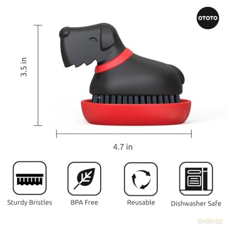 Ototo - Oscar Dish Brush - Black