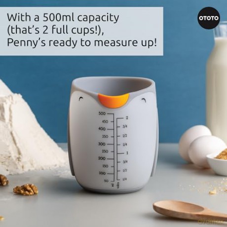 Ototo - Penny Silicone Measuring Cup - Orange