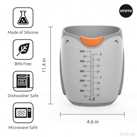 Ototo - Penny Silicone Measuring Cup - Orange