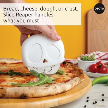 Ototo - Slice Reaper Skull Pizza Cutter - Pizza cutter