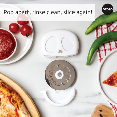 Ototo - Slice Reaper Skull Pizza Cutter - Pizza cutter