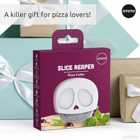 Ototo - Slice Reaper Skull Pizza Cutter - Pizza cutter