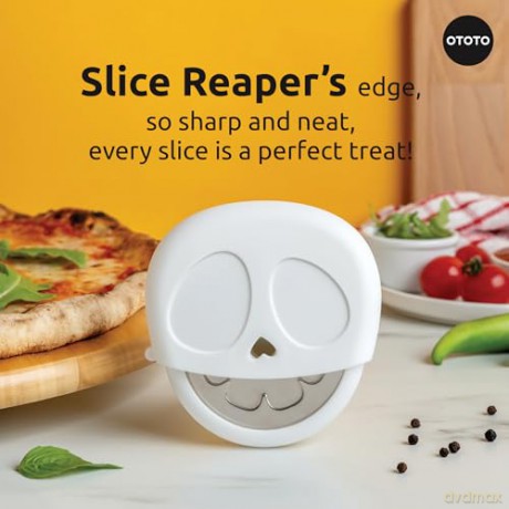 Ototo - Slice Reaper Skull Pizza Cutter - Pizza cutter